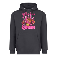 Smoke Survivor queen Breast Cancer afro girl sneakers Heavyweight Hoodie - RanaPortraitStore