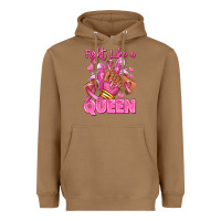 Toasted Coconut Survivor queen Breast Cancer afro girl sneakers Heavyweight Hoodie - RanaPortraitStore
