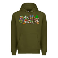 Army Green mexican gnomies coffee Premium Hoodie - JahusDesignShop
