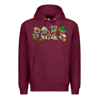 Burgundy mexican gnomies coffee Premium Hoodie - JahusDesignShop