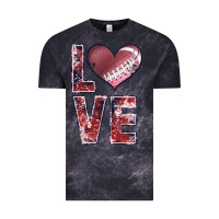 Cloud Black football love Vintage Tee - JahusDesignShop