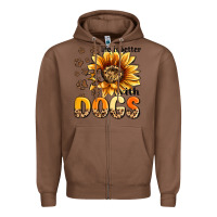 Chestnut life is better with dogs sunflower Zipper Hoodie - MaliasSmallBusiness