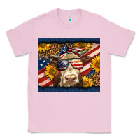Bubblegum Pink Western 4th Of July Cow Classic Tee - LillyAllenDesigns