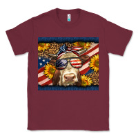 Burgundy Western 4th Of July Cow Classic Tee - LillyAllenDesigns