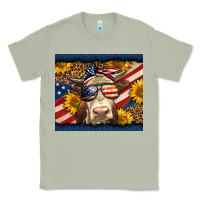 Matcha Western 4th Of July Cow Classic Tee - LillyAllenDesigns