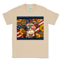 Mushroom Western 4th Of July Cow Classic Tee - LillyAllenDesigns