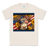Natural Western 4th Of July Cow Classic Tee - LillyAllenDesigns