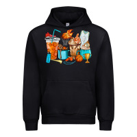 Black Basketball coffee cups Urban Hoodie - HowdyJamesFarm