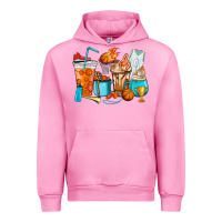 Fuchsia Pink Basketball coffee cups Urban Hoodie - HowdyJamesFarm