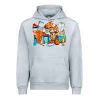Heather Grey Basketball coffee cups Urban Hoodie - HowdyJamesFarm
