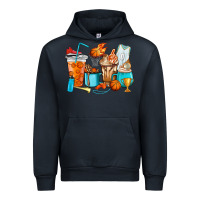 Navy Basketball coffee cups Urban Hoodie - HowdyJamesFarm