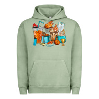 Pigment Oil Green Basketball coffee cups Urban Hoodie - HowdyJamesFarm
