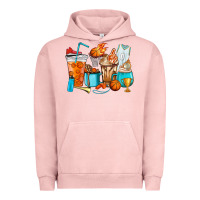 Pigment Salmon Basketball coffee cups Urban Hoodie - HowdyJamesFarm