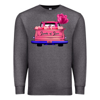 Charcoal Heather Loads Of Love Valentine's Day Truck Premium Sweatshirt - Bettercallsaul