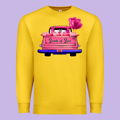 Loads Of Love Valentine's Day Truck Premium Sweatshirt Designed By Bettercallsaul