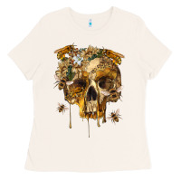 Bone Flower Skeleton Bees Ladies Tee - RanaPortraitStore