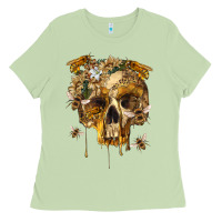 Matcha Flower Skeleton Bees Ladies Tee - RanaPortraitStore