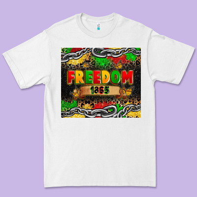 Juneteenth Freedom 1865 Premium Tee Designed By Zillion Design Studio