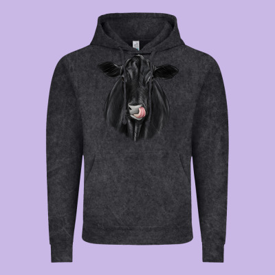 Black Angus Vintage Hoodie Designed By Jahusdesignshop