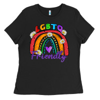 Black lgbtq friendly Ladies Tee - Zillion Design Studio