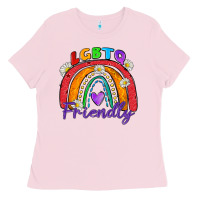 Bubblegum Pink lgbtq friendly Ladies Tee - Zillion Design Studio