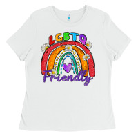 White lgbtq friendly Ladies Tee - Zillion Design Studio