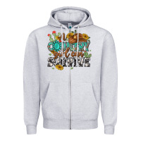 Heather Grey a country girl can survive Zipper Hoodie - MaliasSmallBusiness
