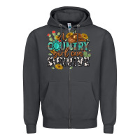 Smoke a country girl can survive Zipper Hoodie - MaliasSmallBusiness