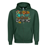 Sports Green a country girl can survive Zipper Hoodie - MaliasSmallBusiness