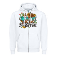 White a country girl can survive Zipper Hoodie - MaliasSmallBusiness