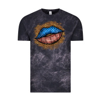 Cloud Black western 4 of july lips Vintage Tee - BundleAndBundleShop