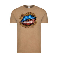 Western 4 Of July Lips Vintage Tee | Teevron