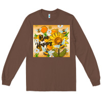 Chestnut bee happy Long Sleeve Tee - MaliasSmallBusiness