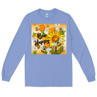 Colony Blue bee happy Long Sleeve Tee - MaliasSmallBusiness