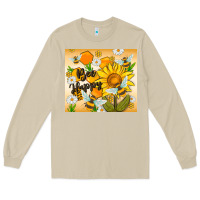 Mushroom bee happy Long Sleeve Tee - MaliasSmallBusiness