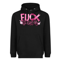 Black Fu*ck Cancer Heavyweight Hoodie - RanaPortraitStore