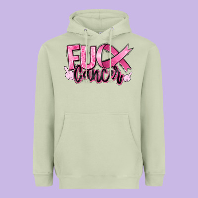 Fu*ck Cancer Heavyweight Hoodie Designed By Ranaportraitstore