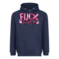 Navy Fu*ck Cancer Heavyweight Hoodie - RanaPortraitStore