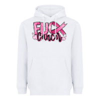 White Fu*ck Cancer Heavyweight Hoodie - RanaPortraitStore