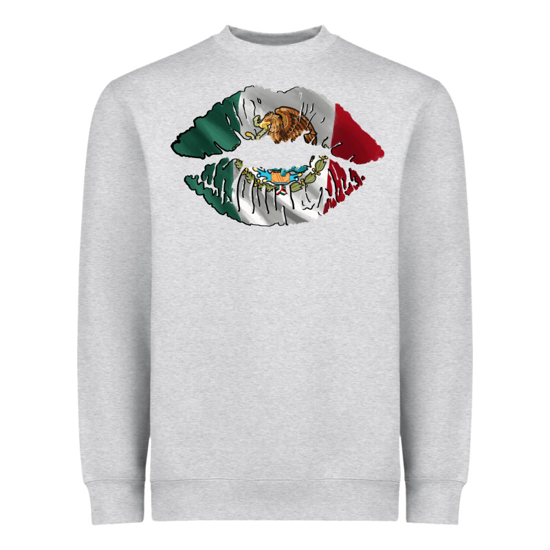 Mexico Lips Heavyweight Sweatshirt by AdoDesignShop | Teevron