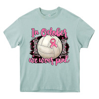 Arona in october we wear pink volleyball Heavy Core Tee - BarkalooDesign