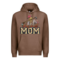 Chestnut Baseball Mom Premium Hoodie - NancyCooperArtShop