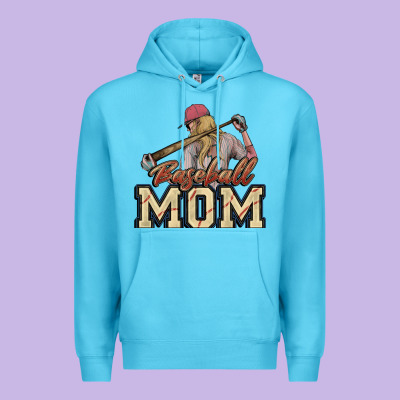 Baseball Mom Premium Hoodie Designed By Nancycooperartshop