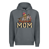 Rock Baseball Mom Premium Hoodie - NancyCooperArtShop