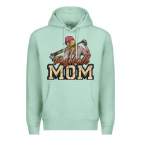 Seafoam Baseball Mom Premium Hoodie - NancyCooperArtShop