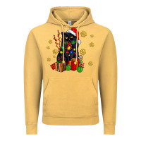 Black Cat Meowy Christmas Vintage Hoodie | Teevron