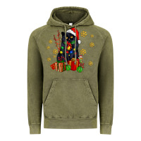 Vintage Olive black cat meowy christmas Vintage Hoodie - AdoDesignShop