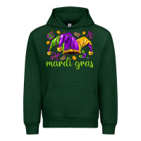 Forest Green Mardi Gras with jester hat Urban Hoodie - HowdyJamesFarm