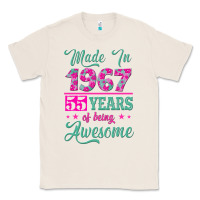 Natural made in 1967, 55 years of being awesome Classic Tee - Jasminsmagicworld