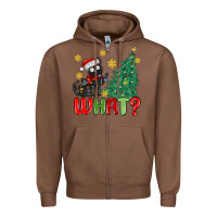 Chestnut christmas  cat  what Zipper Hoodie - MaliasSmallBusiness